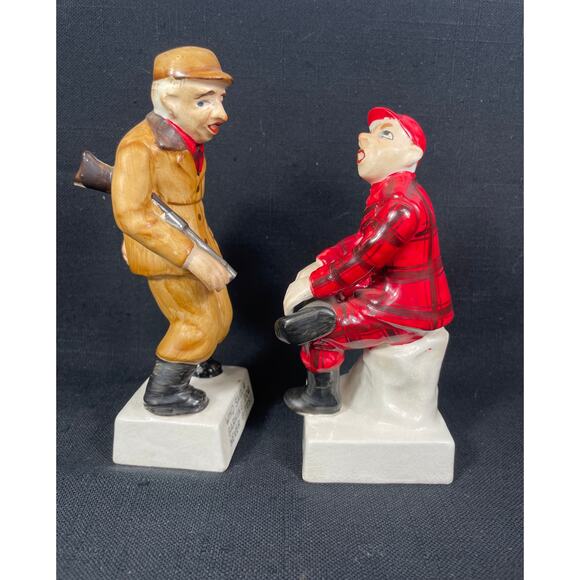 Pair of humorous hunter figurines from the 50's Ideal, Japan - Picture 2 of 11